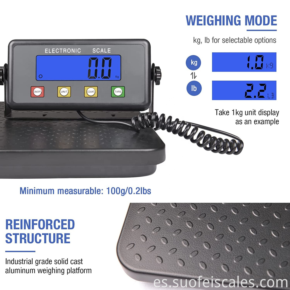 SF-884 Electronic Waage 200kg Heavy Duty Platform Scale